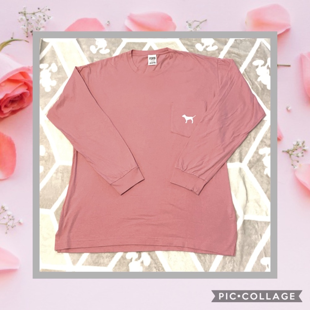 Victoria’s Secret PINK campus long sleeve tee